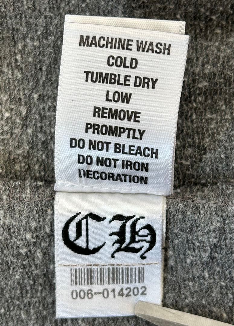 CHROME HEARTS クロムハーツ　クロスロゴ　タガー　ジップパーカー　M