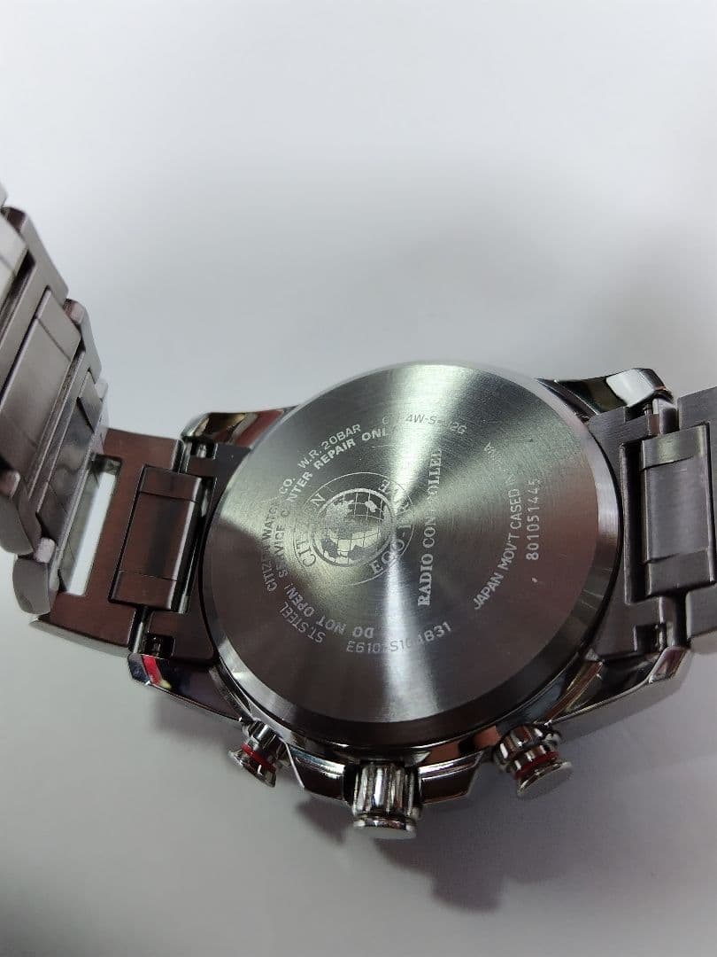 シチズン アテッサ　エコドライブ　ジャパネットコラボ　電波時計　20気圧防水機能