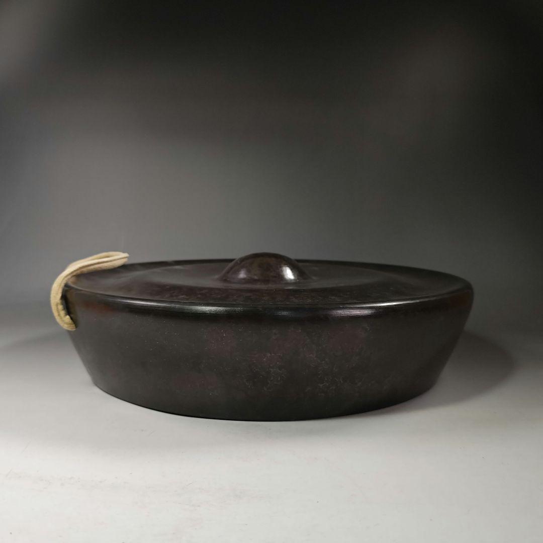 イ395 銅鑼『唐銅風炉師 藤井宗喜』『砂張銅 鳴物 銅鑼 共