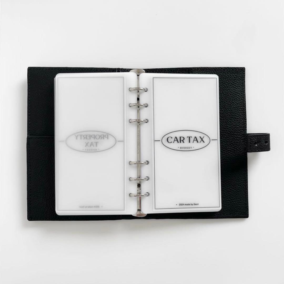 早い者勝ち 韓国 バインダー カバー 貯金 現金管理 リフィル レザー