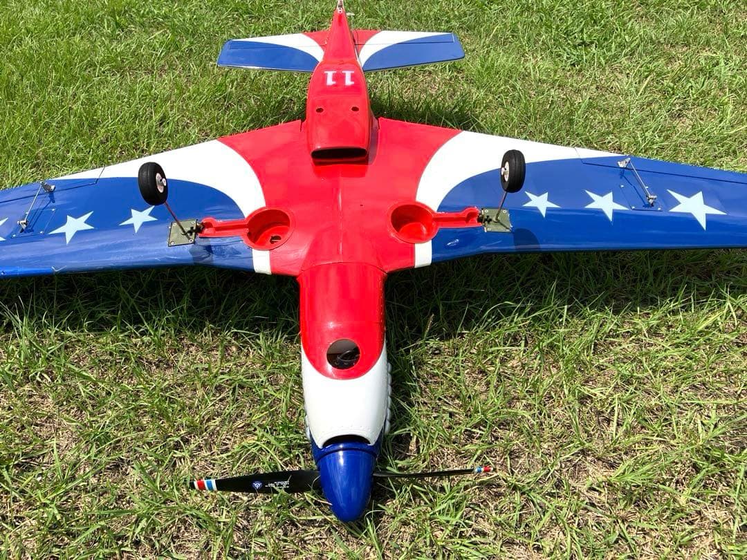 お引取り希望！　中古 RC電動飛行機 ムスタング Miss America