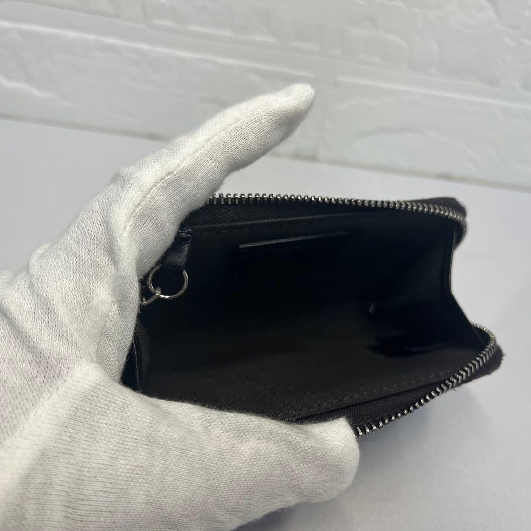 CHANEL シャネル ケース カメリア 財布 ブラック ファスナー良好