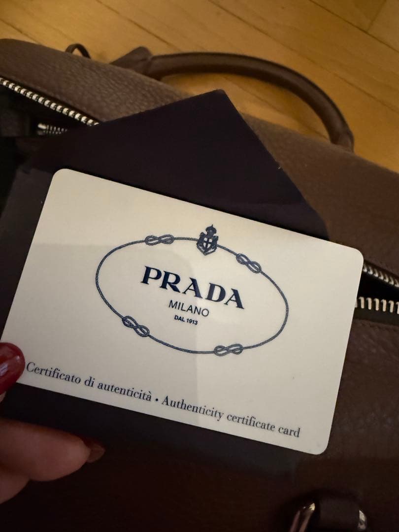 PRADA ヴィッテロレザーミニボストンバッグ