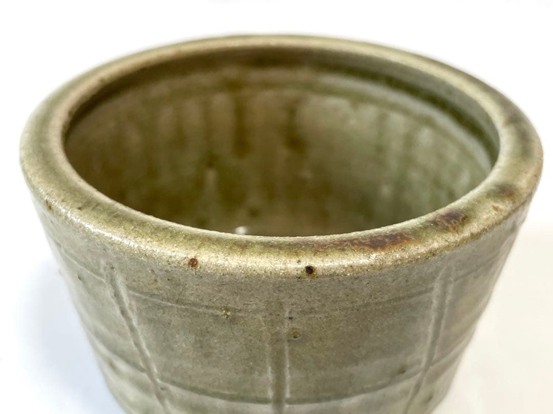 陶芸家 人間国宝 濱田庄司 浜田庄司 ？ 灰釉 三つ足 香炉 香爐 益子