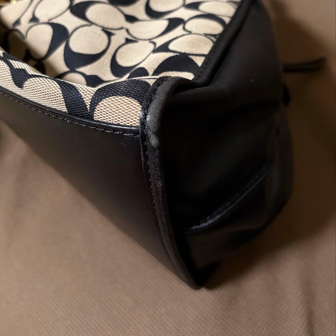 COACH ハンドバッグ シグニチャー 黒 コーチ