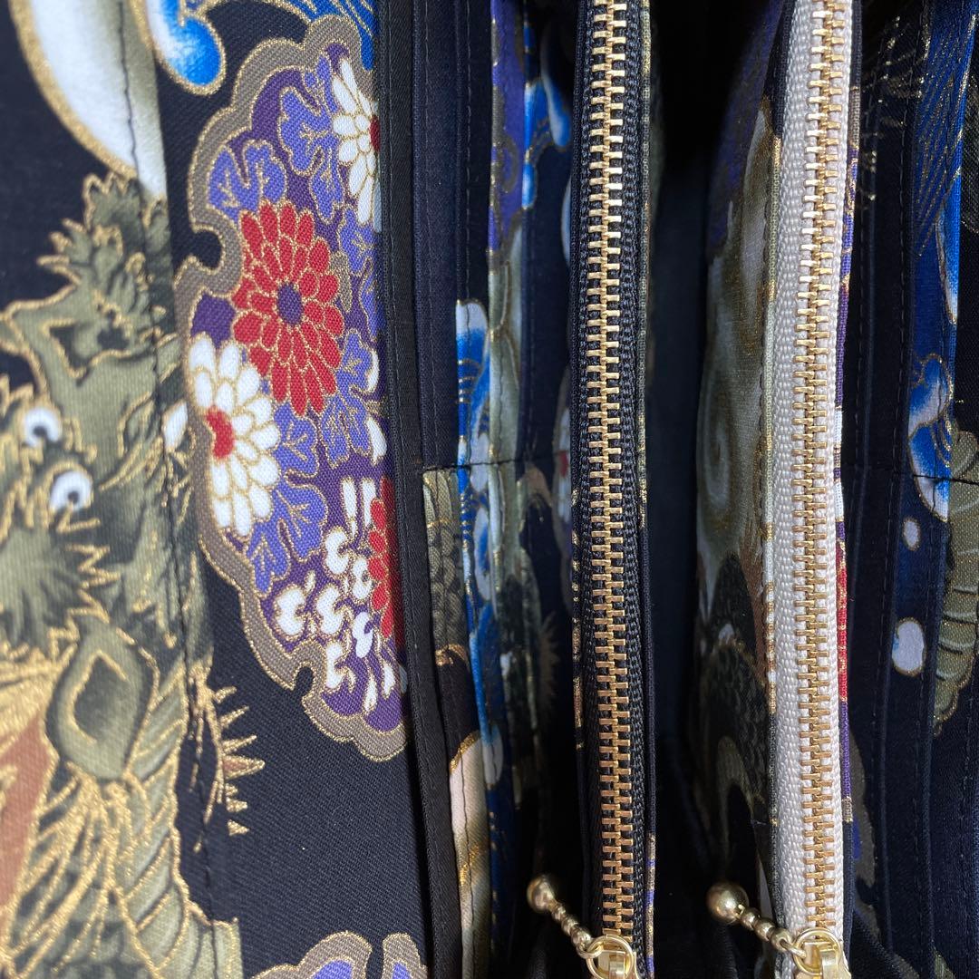 肝っ玉母さん　長財布　やりくり財布　ハンドメイド