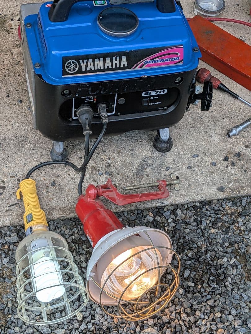 Yamaha EF7H 発電機 簡易整備