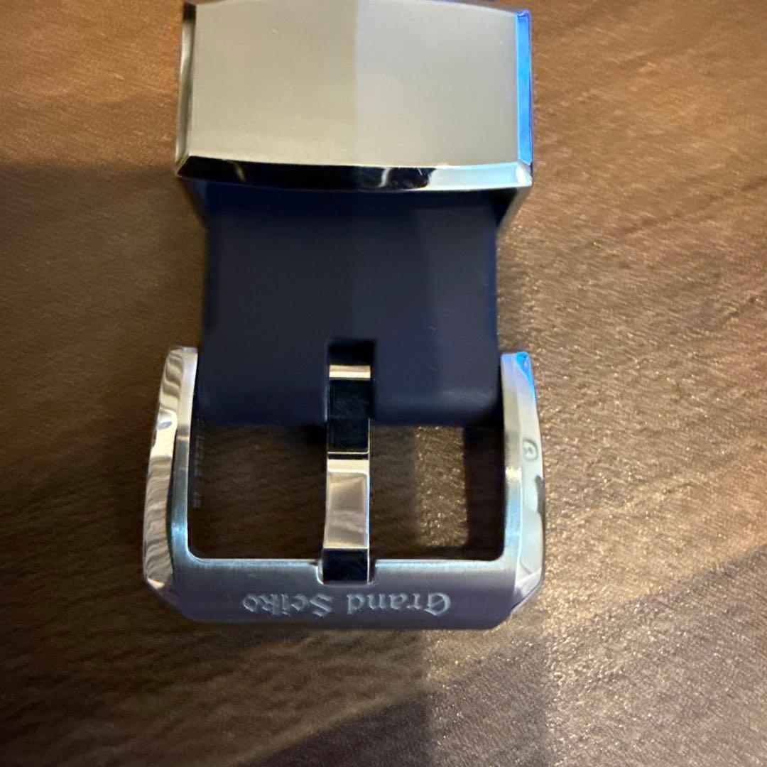 グランドセイコー ラバーベルト ネイビー22ミリ