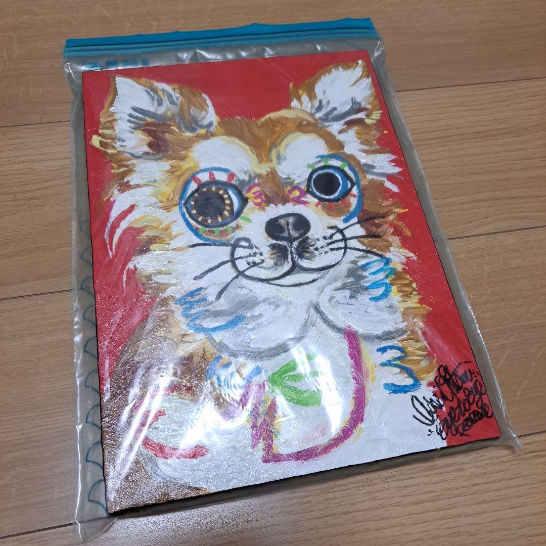画家 大谷一生 絵 チワワ キャンバス4号