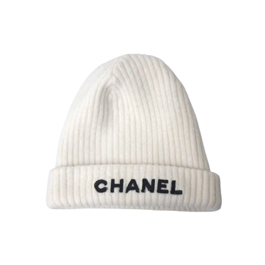 CHANEL 22B スパンコール カシミヤニット帽 ビーニー