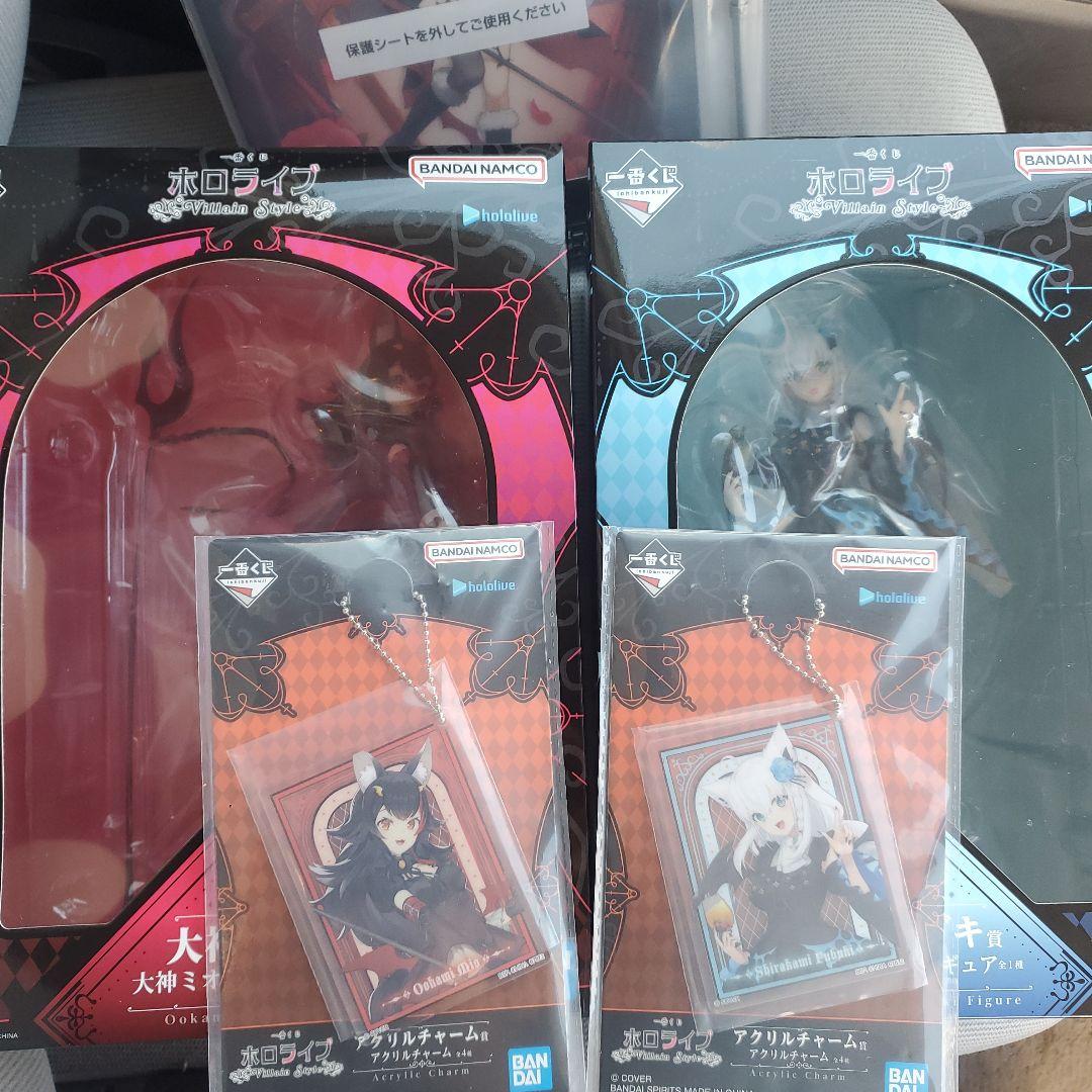 ホロライブ 一番くじ 大神ミオ 白上フブキ フィギュア おまけ付き