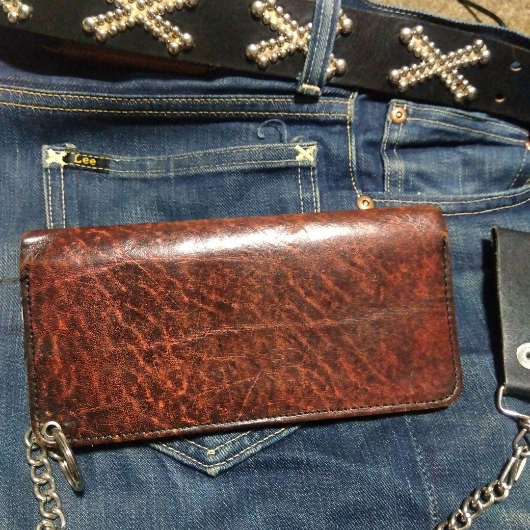 ハーレー ダビッドソン トラッカーウォレットビンテージ スタッズ ミドル