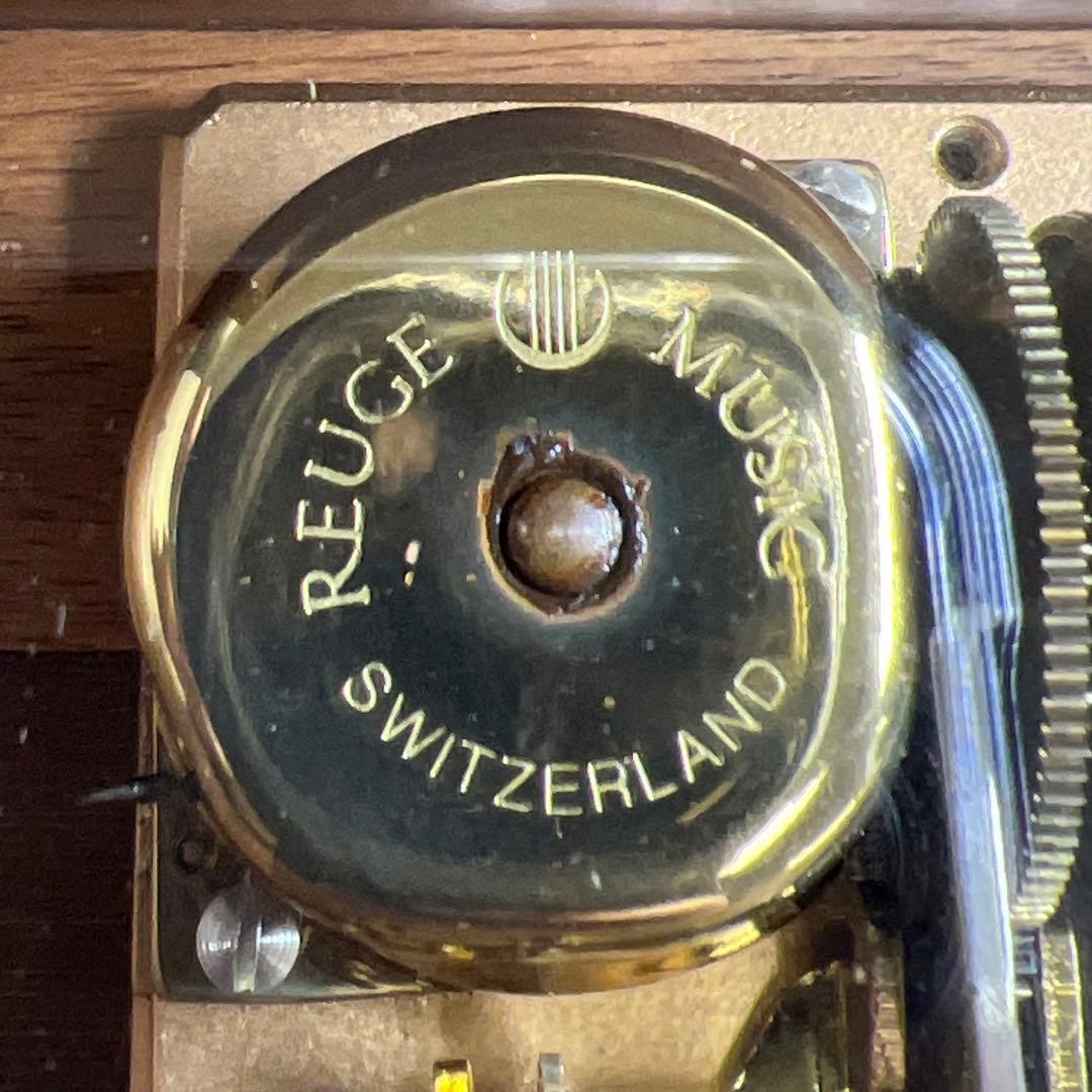 リュージュ　シリンダー式オルゴール1曲36弁　共箱　東Y7-1211☆1Fトヒト