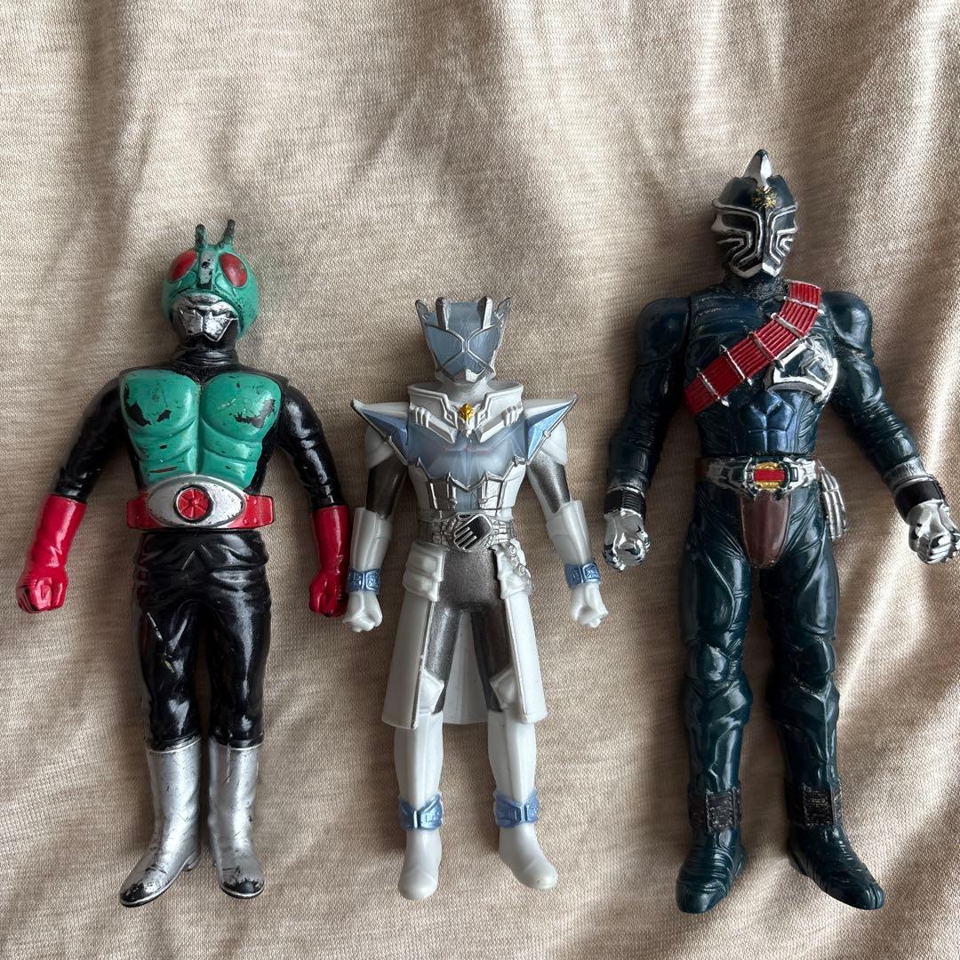 昭和レトロ 仮面ライダー ソフビセット フィギュア 平成ライダー