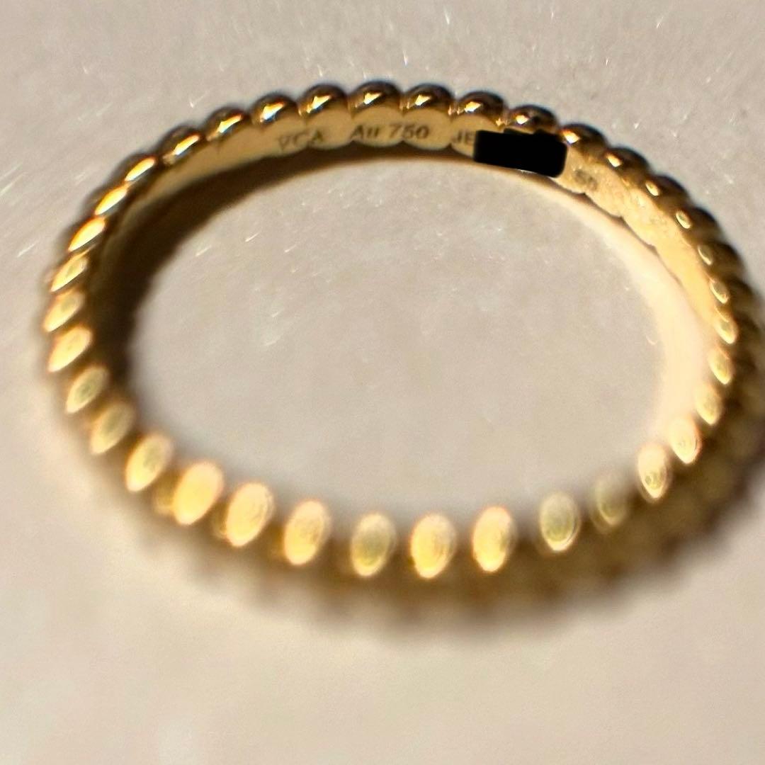 【最終価格】 ヴァンクリ ペルレ スモール YG 50号　クリーニングキット付