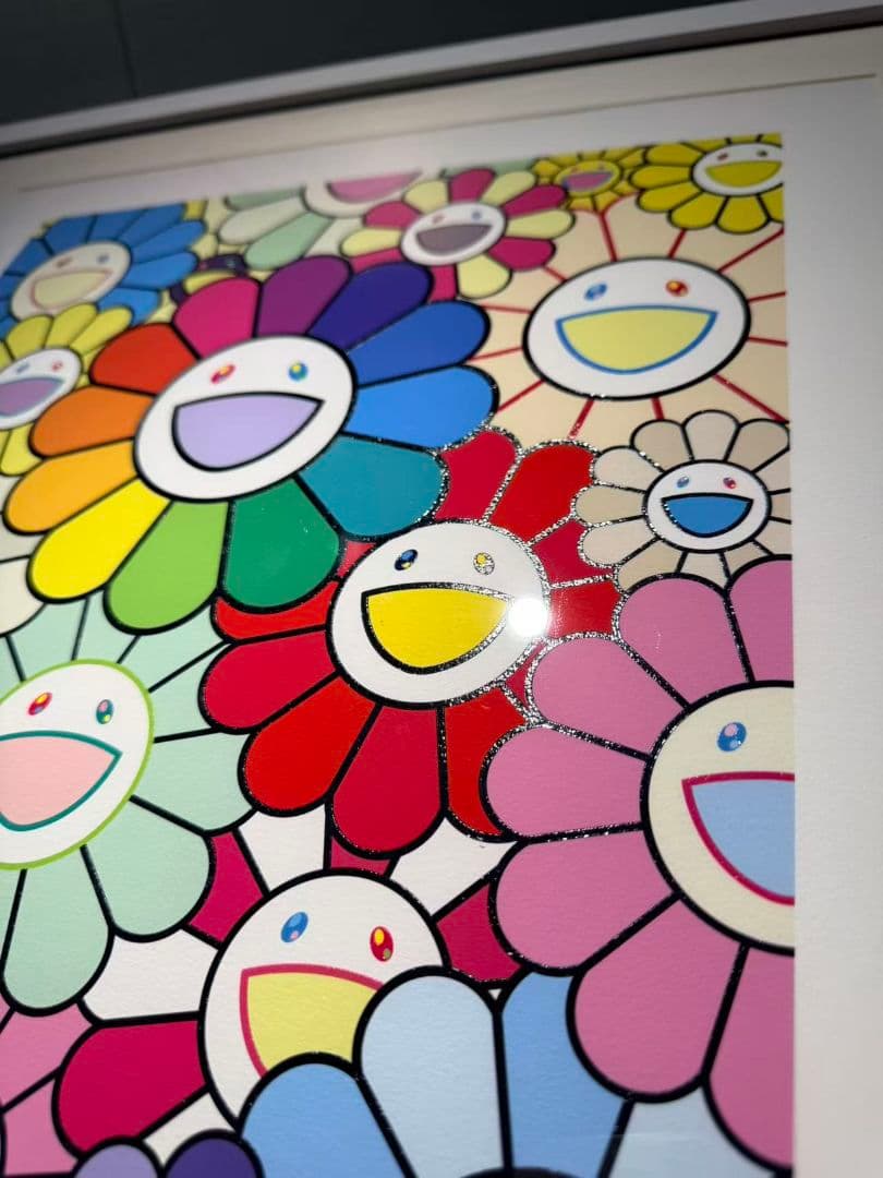 村上隆 新作お花 版画 花好財旺 マルチカラー 限定ED100