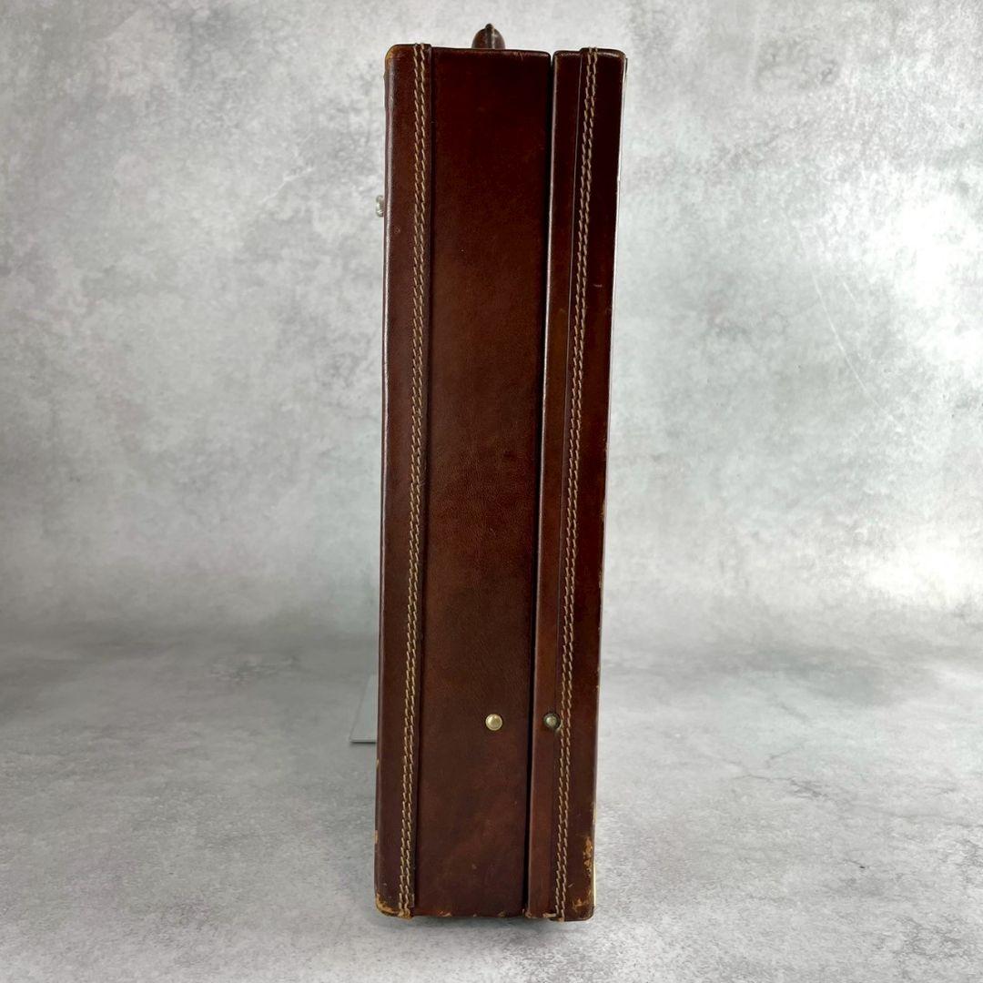 ダイヤルロック●BALLY アタッシュケース ビジネスバッグ レザー ブラウン