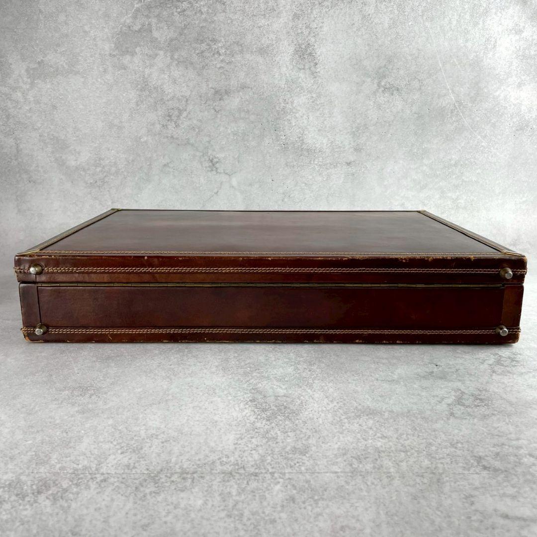 ダイヤルロック●BALLY アタッシュケース ビジネスバッグ レザー ブラウン