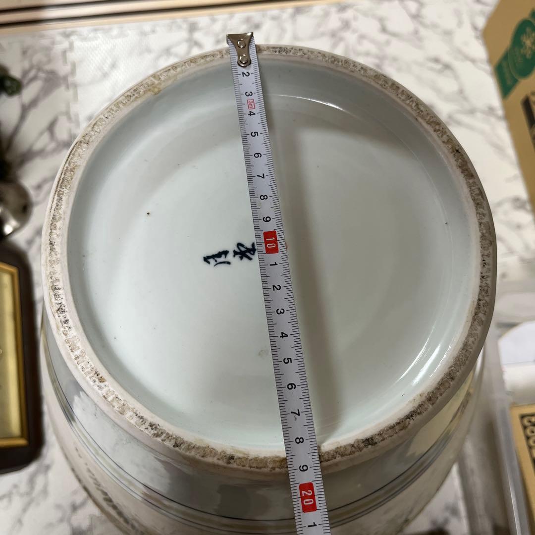 四季山水画装飾の陶器花瓶 白磁韓国 MONSTER 骨董品 美術品 限定品