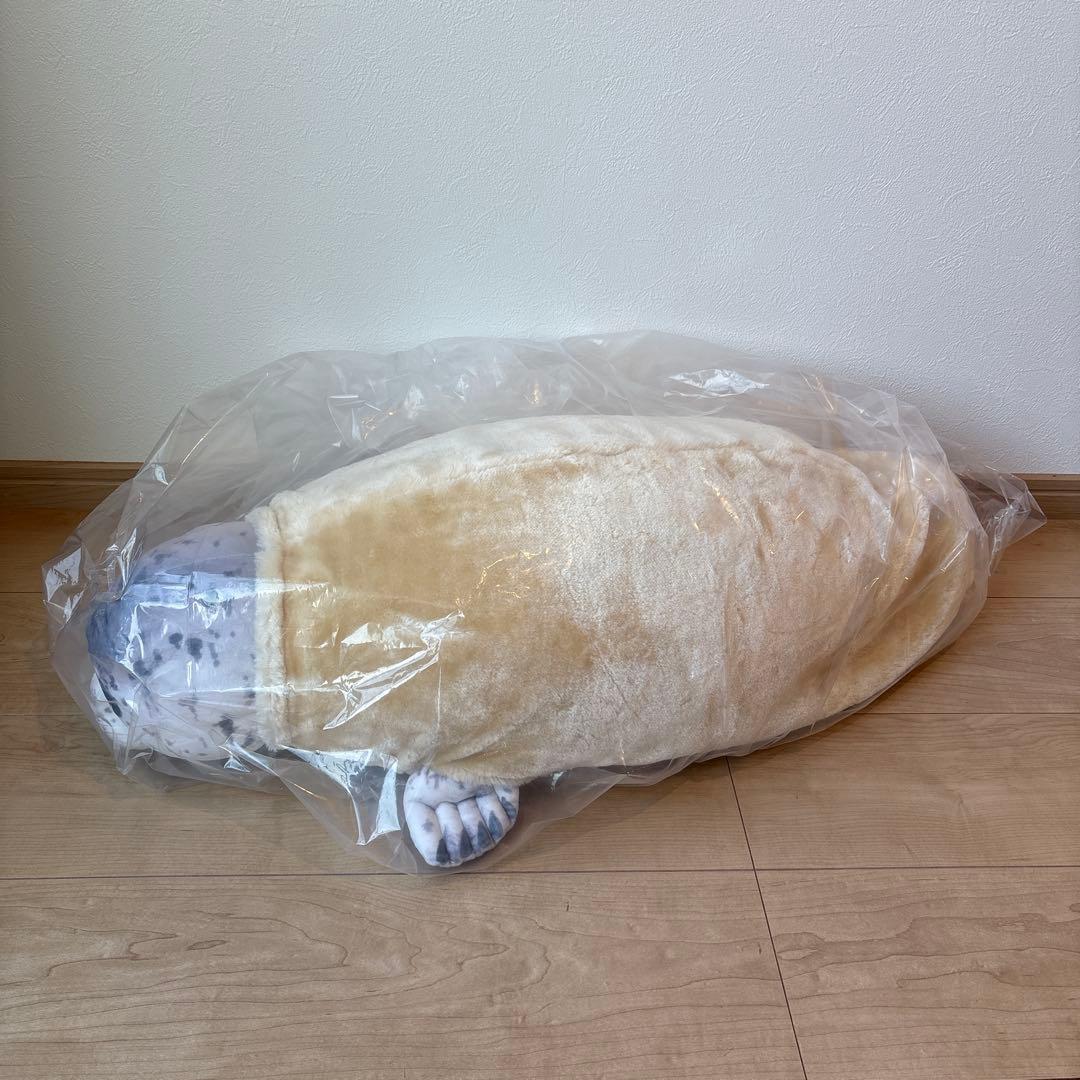 【廃盤品】YOU+MORE! 換毛期　アザラシ　ぬいぐるみ　フェリシモ　東武動物