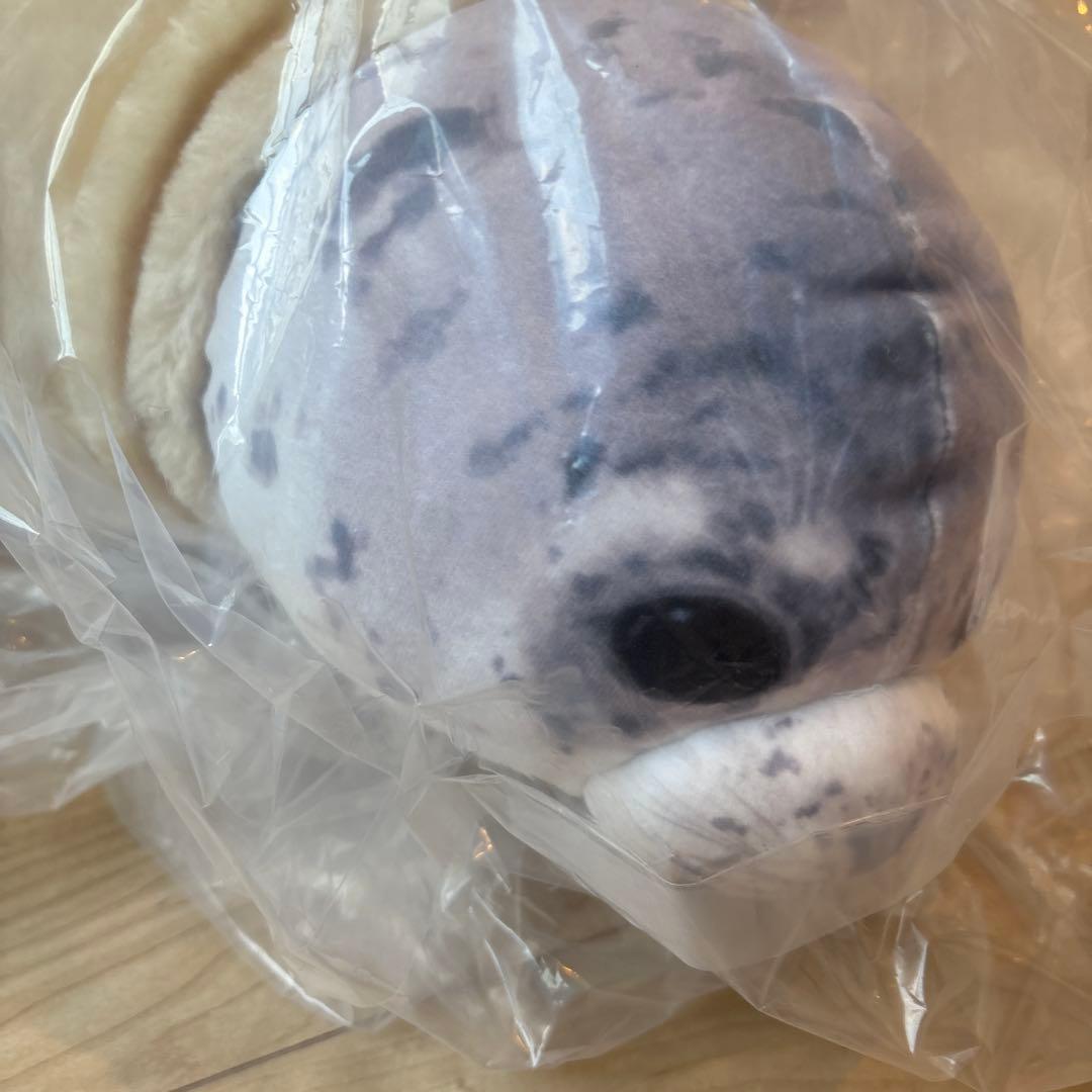 【廃盤品】YOU+MORE! 換毛期　アザラシ　ぬいぐるみ　フェリシモ　東武動物