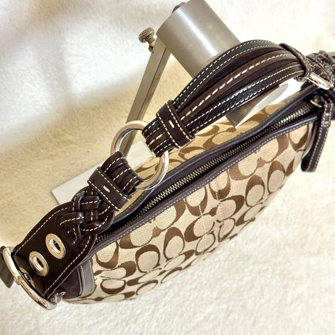 COACH ワンショルダー バッグ シグネチャー ブラウン系 6267
