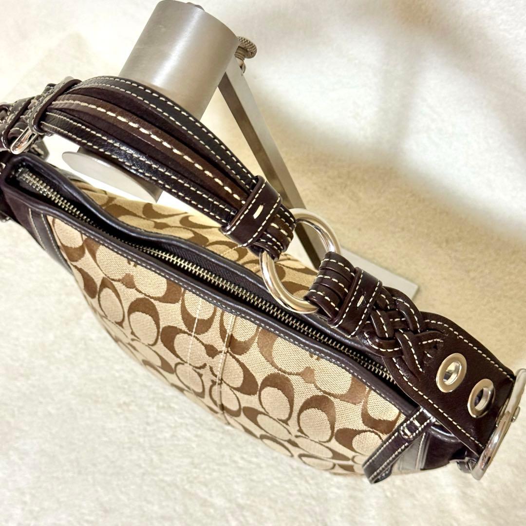 COACH ワンショルダー バッグ シグネチャー ブラウン系 6267