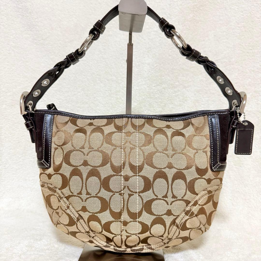 COACH ワンショルダー バッグ シグネチャー ブラウン系 6267