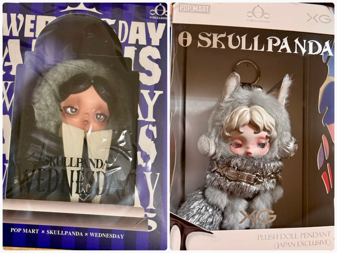 popmart スカルパンダSKULLPANDA ウェンズデー　XG コラボ