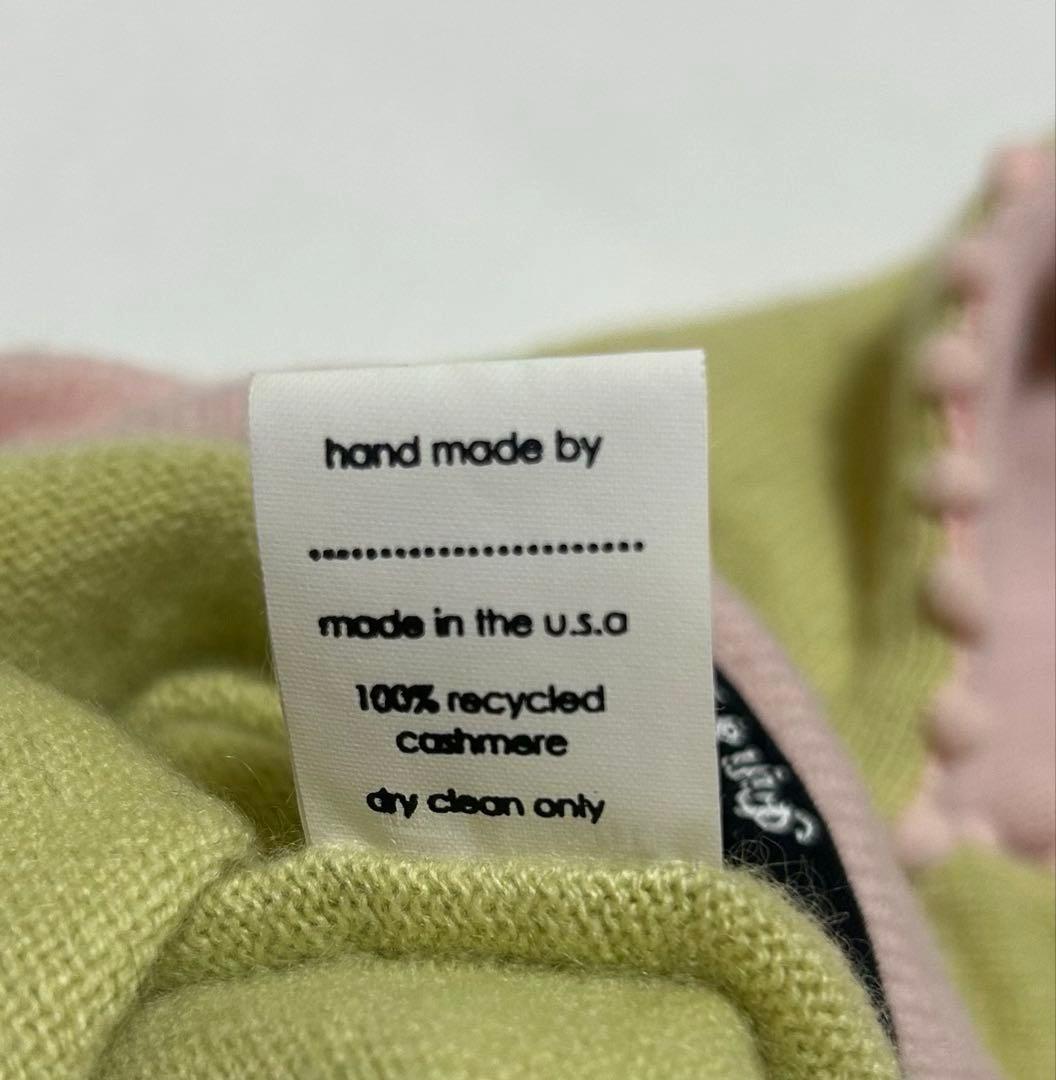 Fifi&Romeo フィフィアンドロメオ カシミヤ チェリーパーカー ライム