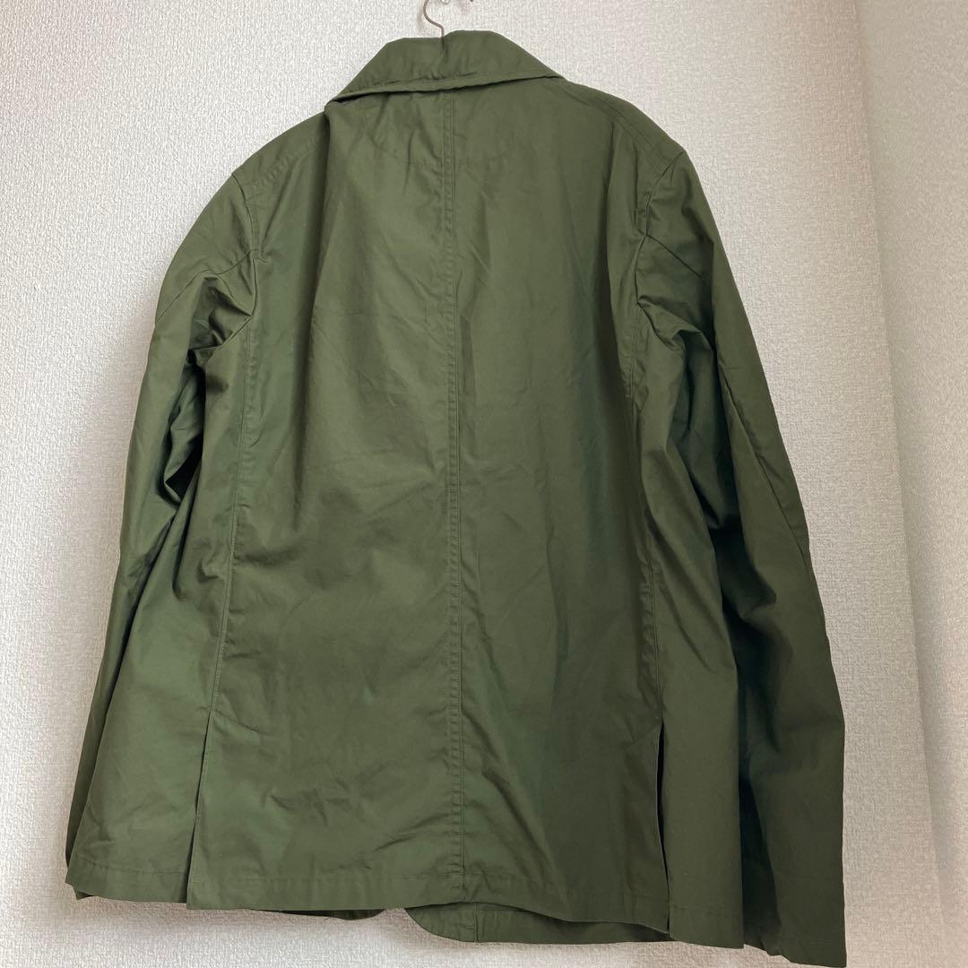 ダントン丸襟ジャケットブルゾンスーツ38カーキ