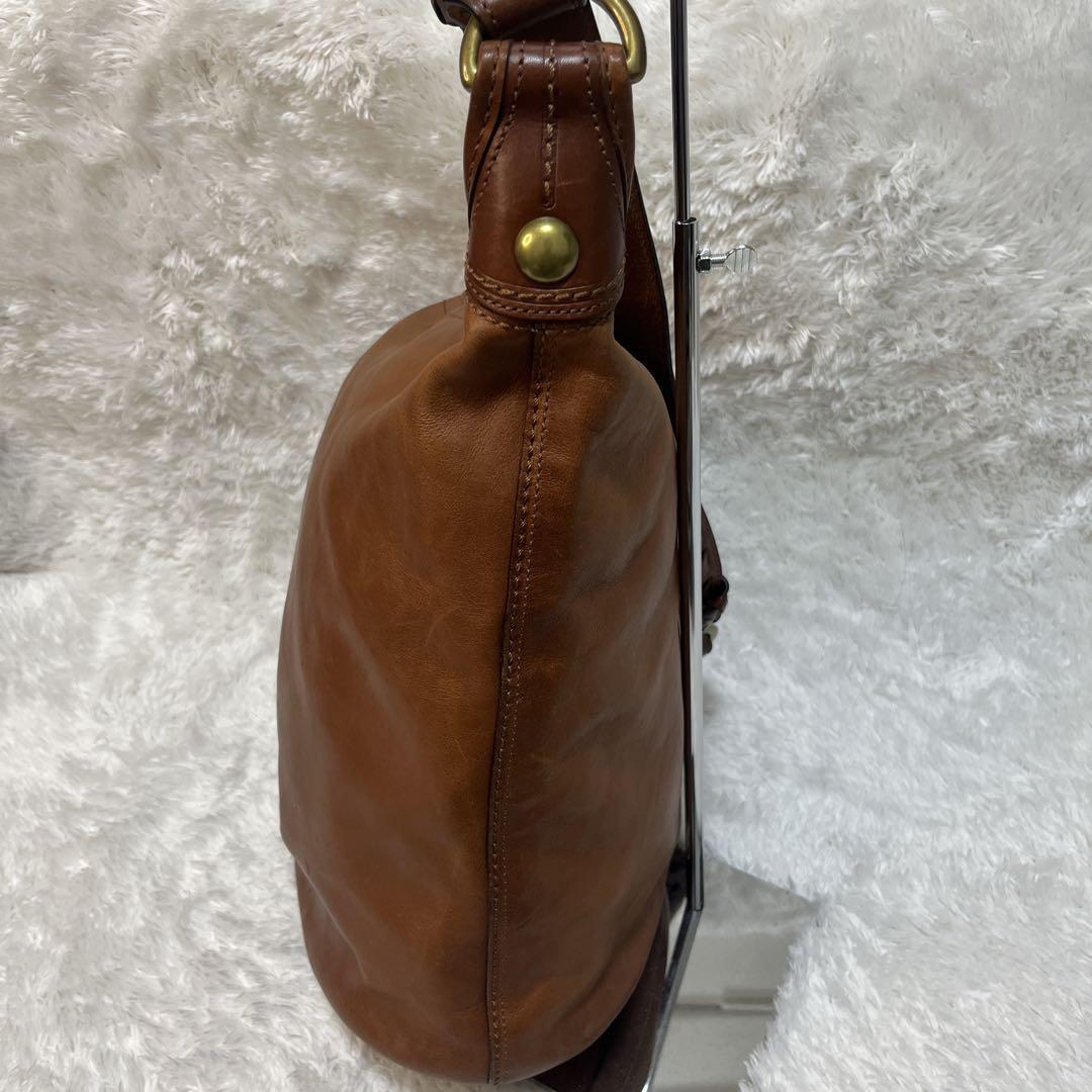 希少 COACH コーチ ブリーカー レザー ダッフルサック ショルダーバッグ