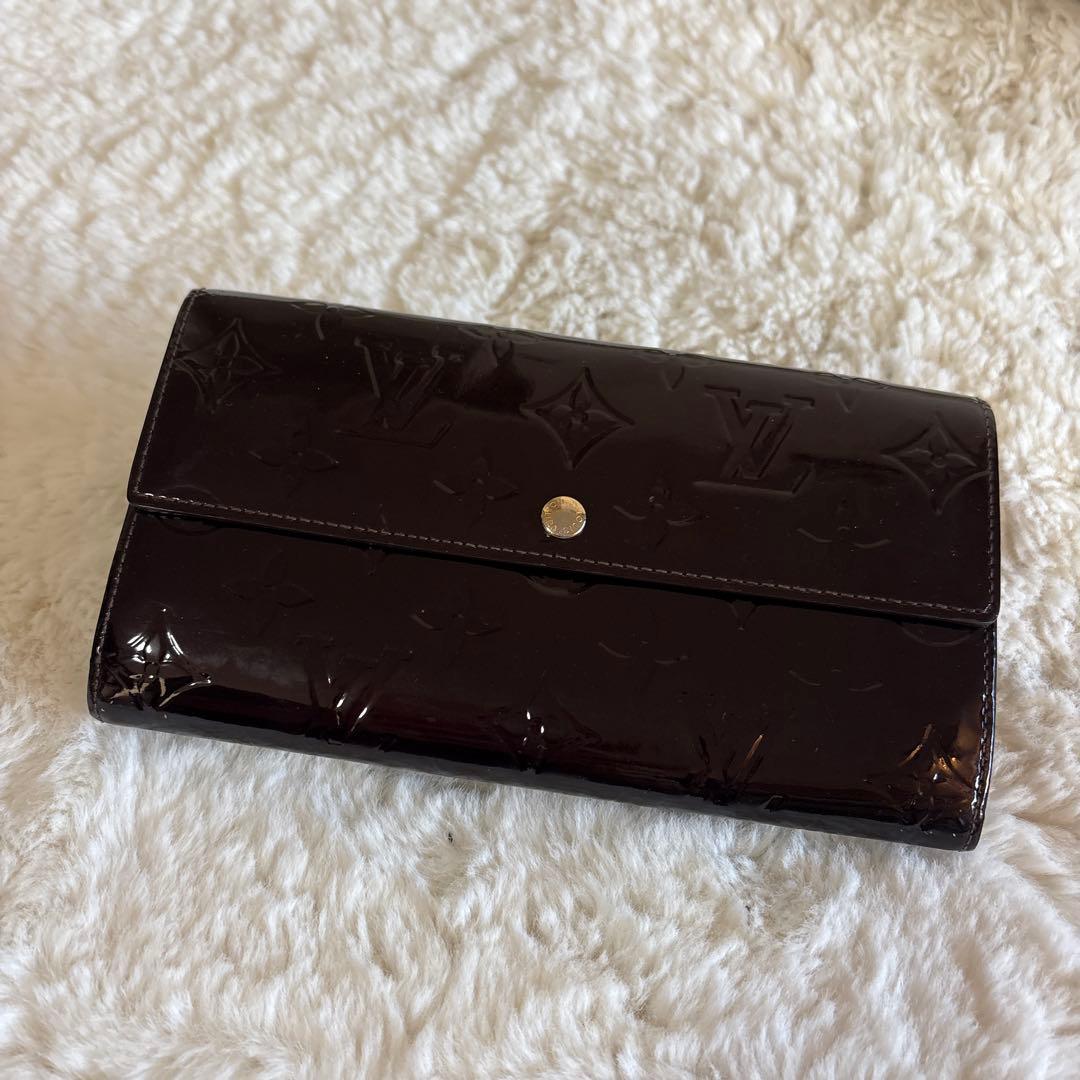 Louis Vuitton】 値下げ！ワインレッド三つ折り財布