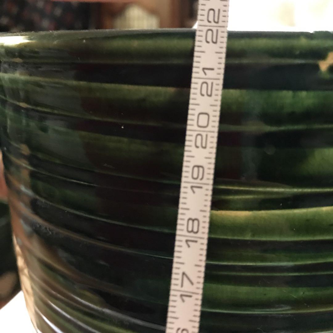 火鉢 在銘織部菊抜き火鉢時代アンティーク大正昭和レトロ古民具鉢