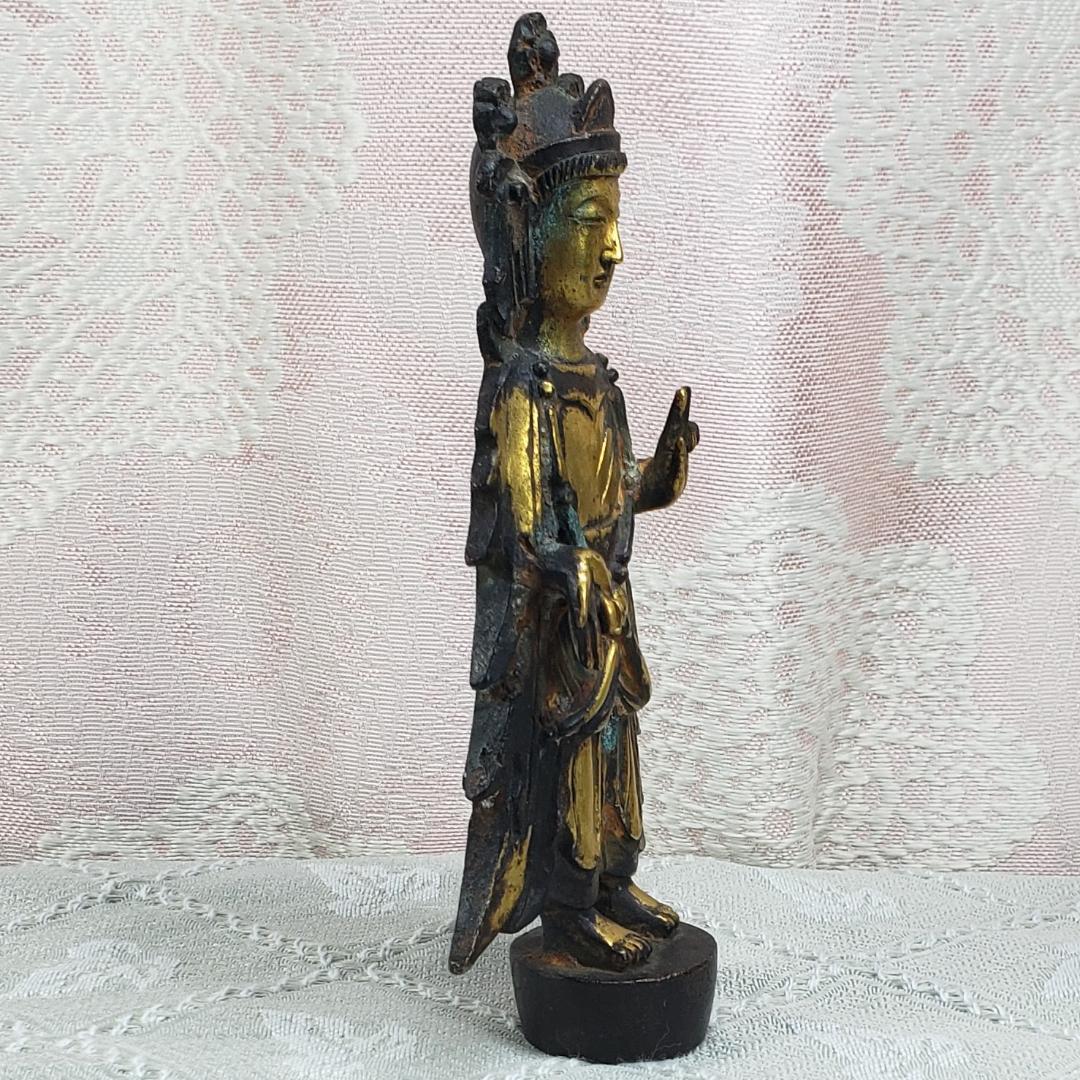 ◆『百済仏 金銅菩薩立像 渡来仏』仏像◆検）新羅仏 天平仏 飛鳥仏 空海 親鸞