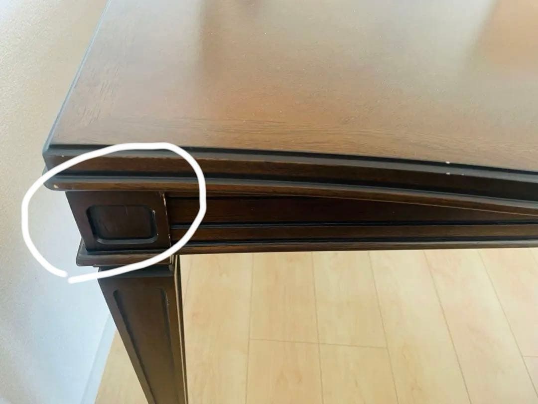 【美品】マルニ木工 地中海ロイヤルシリーズ 伸長式 ダイニングテーブル　送料込