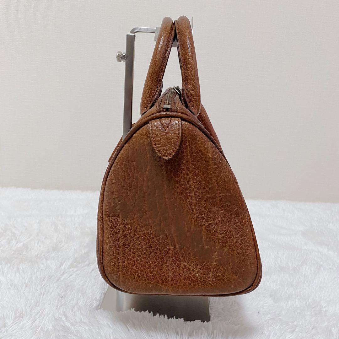 ポロラルフローレン ミニボストンバッグ　ハンドバッグ レザー 本革