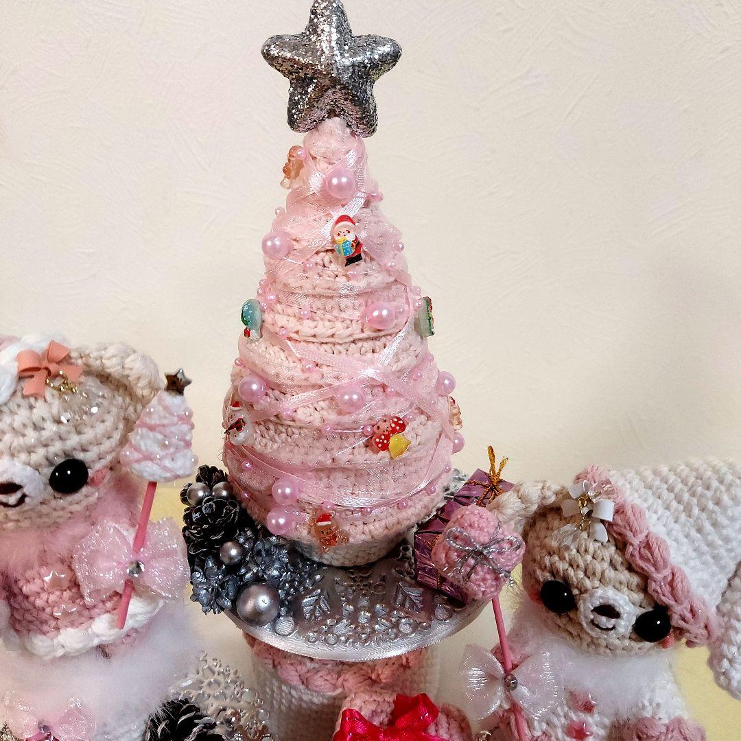 ハンドメイド クリスマス 編みぐるみ 置物 インテリア オブジェ