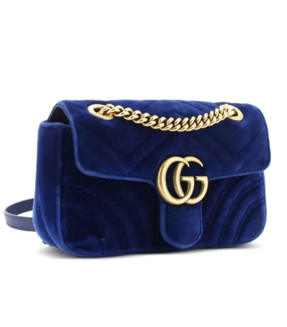 グッチGGマーモントベルベット生地バッグ