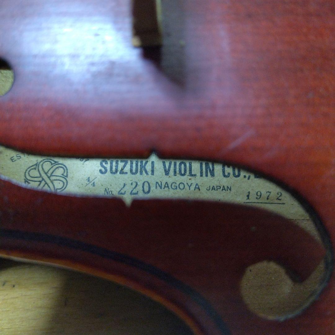 ♥即、使用可♥大特価♥スズキバイオリン4/4NO．220♥弓ケース松脂付き