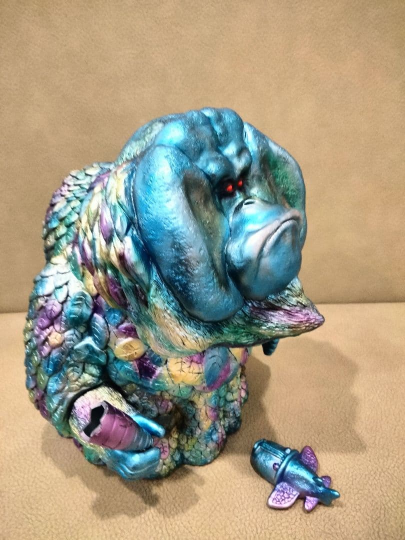 ソフビ　monstock 超未来人類ヒバンゴ　エトヤ製作堂　izumonster