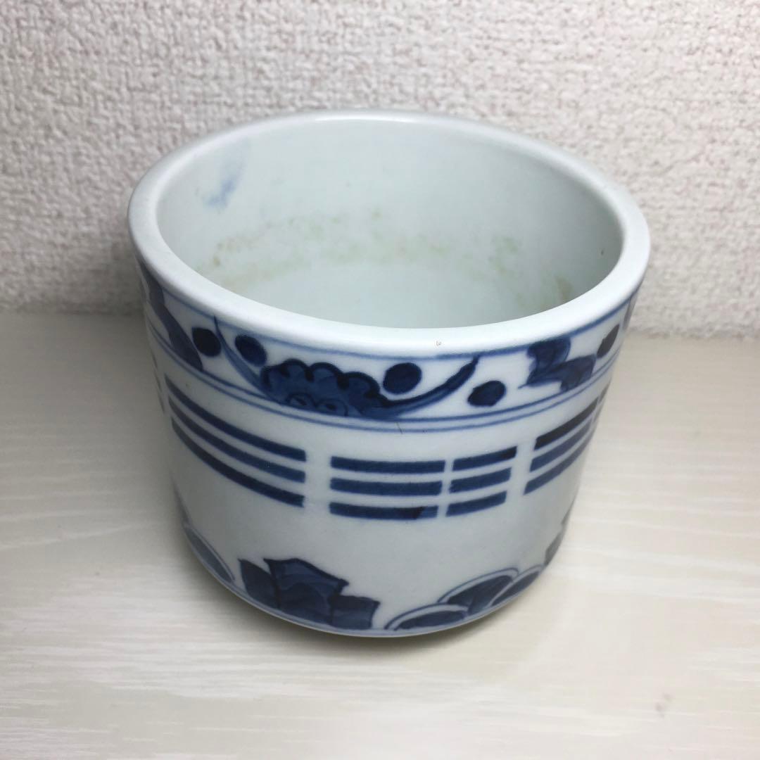 中国美術 青花 八卦紋爐 福山寿海 南京染付香炉 大明成化年