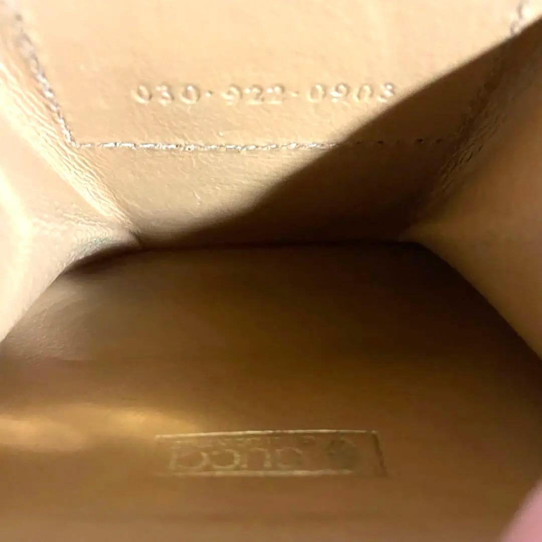 番号15 美品　【グッチ】 インターロッキングG がま口 ケース GG