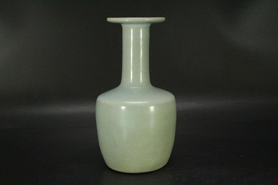 中国美術 青釉 瓶(HA517)