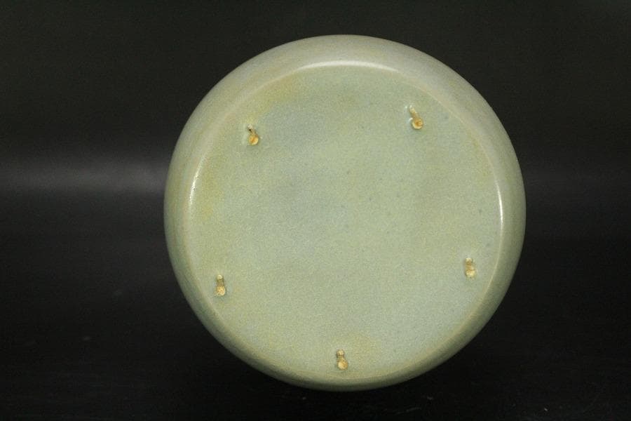 中国美術 青釉 瓶(HA517)