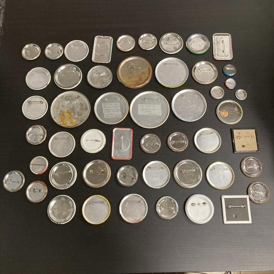 BQVF アメリカン 缶バッジ ビンテージ 古着 50個 セット アメカジ 雑貨