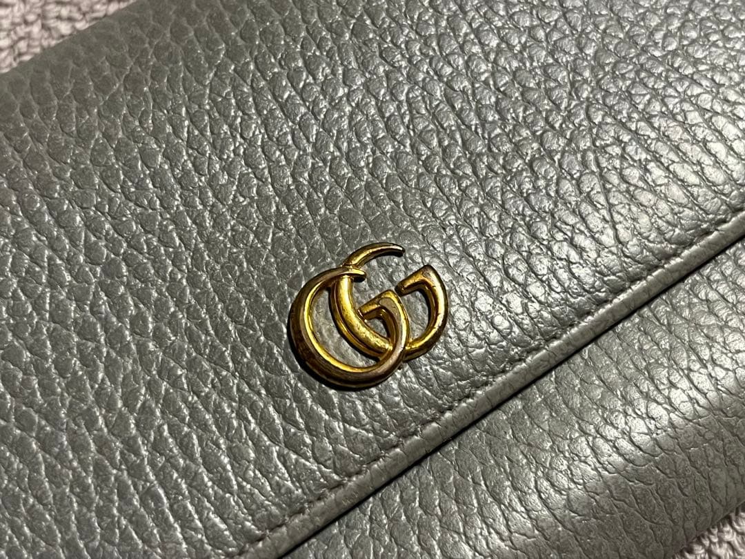 GUCCI（グッチ）財布 ダブルGロゴ（GG） グレー ファッション
