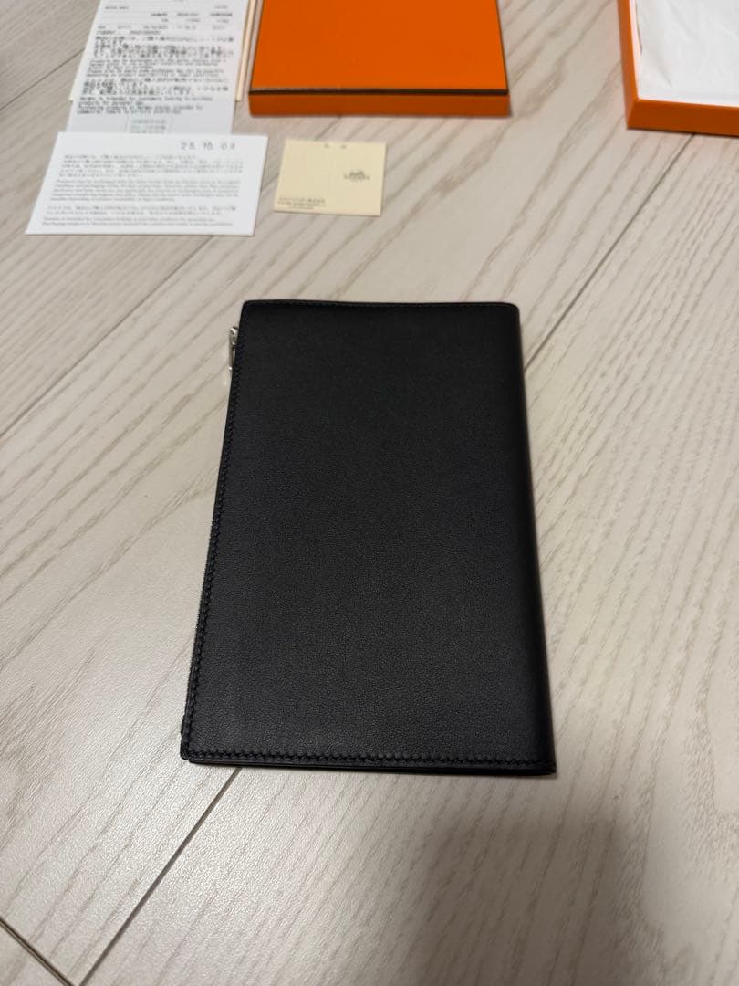【新品同様】エルメス　ノートパッド《EAジップ》PM 黒