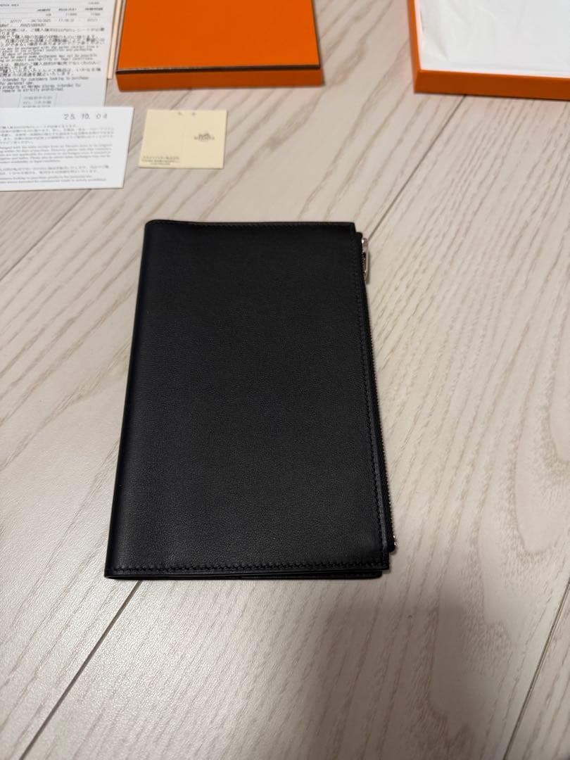 【新品同様】エルメス　ノートパッド《EAジップ》PM 黒