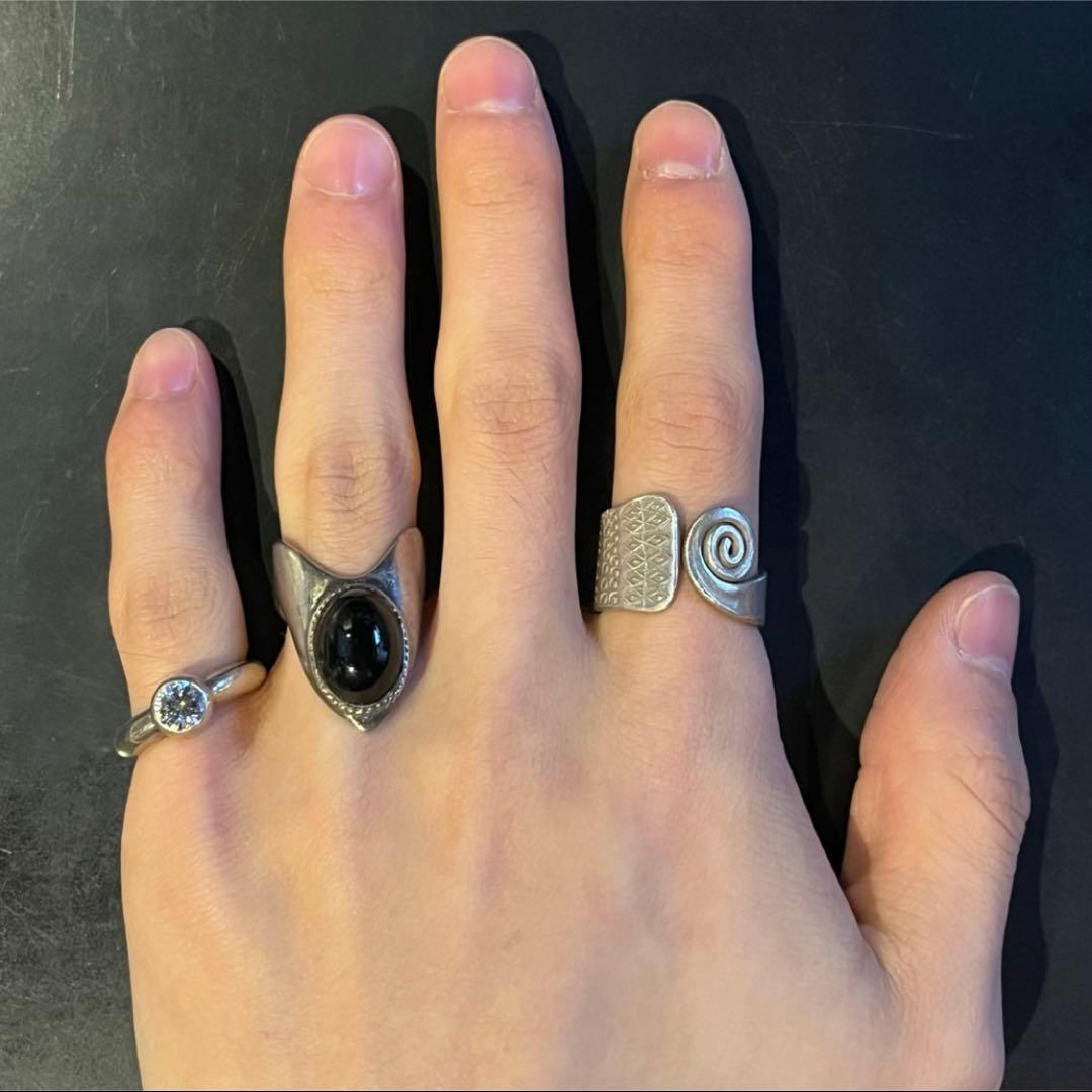 SILVER925 NATIVE SWIRL RING/シルバー/リング